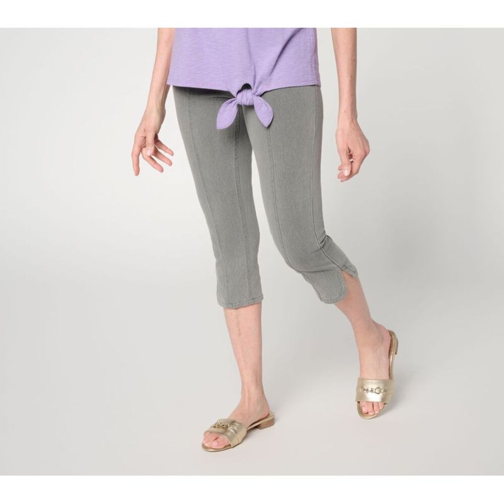 Denim & Co. Women's Petite Pants PS Make Your Selection: Comfy Knit Gray A725164